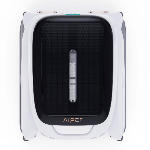 Aiper - Surfer M1 Solar Powered Automatic Robotic Pool Skimmer Cleaner, Lasts 12 Hours, App Control, Ultrasonic Detection - White