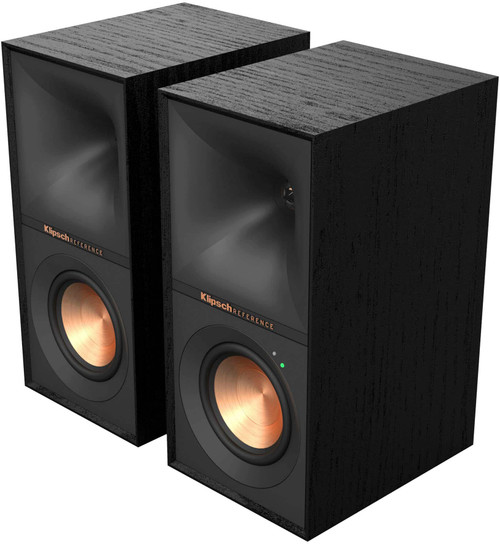 Klipsch - Reference 4" 35W 2-Way Powered Speakers (Pair) - Black