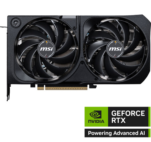 MSI - NVIDIA GeForce RTX 5070 12G SHADOW 2X OC 12GB GDDR7 PCI Express Gen 5 Graphics Card - Black