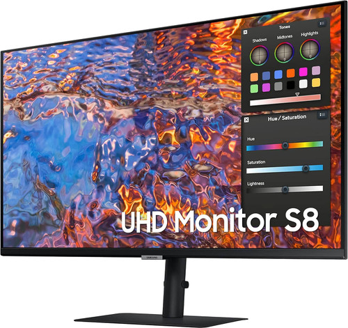 Samsung - ViewFinity 27" S8 (S80PB) UHD 4K Monitor with IPS Panel and Tilt Stand (USB, HDMI, DisplayPort) - Black