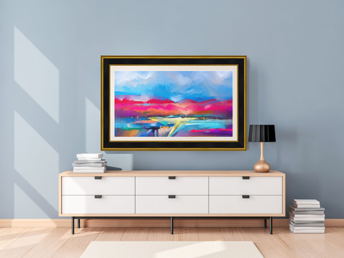 Deco TV Frames - Premiere Bezel for Samsung the Frame TV - 55" - Antique Gold/Black