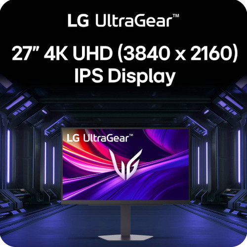 LG - UltraGear 27" IPS Dual Mode (4K UHD 180Hz, FHD 360Hz), 1ms, NVIDIA G-SYNC, AMD Freesync Gaming Monitor (HDMI, DP, USB-C) - Black