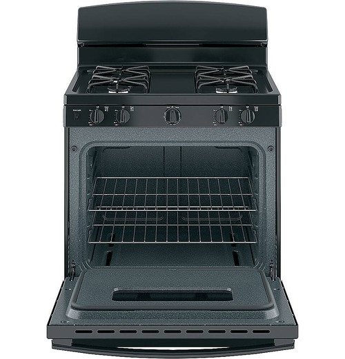 GE - 4.8 Cu. Ft. Freestanding Gas Range - Black