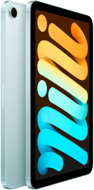 Apple - iPad mini (A17 Pro chip) - Built for Apple Intelligence - Wi-Fi + Cellular 128GB - Blue (Unlocked)