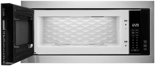 Whirlpool - 1.1 Cu. Ft. Built-In Microwave with Slim Trim Kit - Stainless Steel