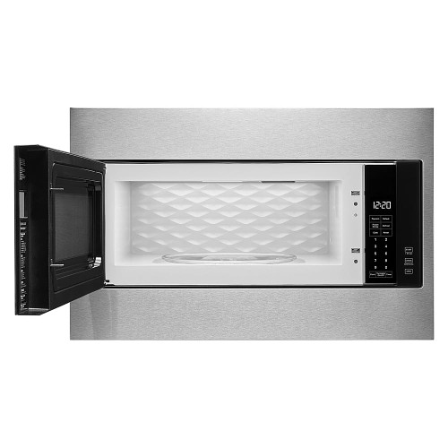 Whirlpool - 1.1 Cu. Ft. Built-In Microwave with Standard Trim Kit - Stainless Steel