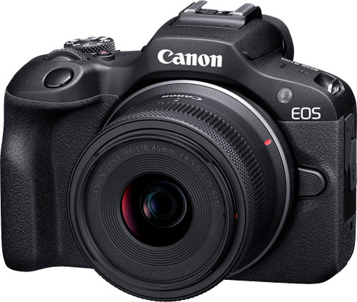 Canon - EOS R100 4K Video Mirrorless Camera with RF-S18-45mm f/4.5-6.3 IS STM Lens - Black