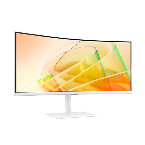Samsung - ViewFinity 34" S6 (S65TC) UWQHD LED-LCD Curved Monitor (HDMI, DisplayPort, USB) - White