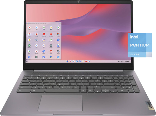 Lenovo - IdeaPad 3i Chromebook Laptop - 15.6" Full HD Touch Screen - Pentium Silver N6000 2021 - 8GB Memory - 128GB eMMC - Arctic Grey