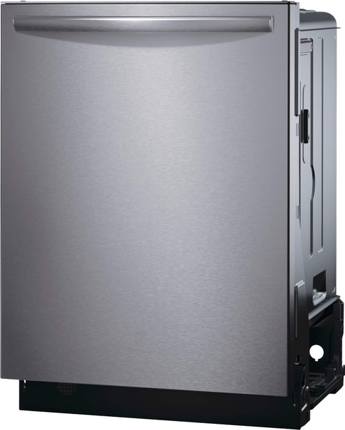 Frigidaire - Gallery 24" Top Control Built-In Tub Dishwasher with Third Rack, CleanBoost Technology, and 47 dBA - Stainless Steel