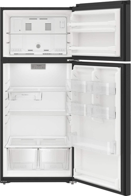 Whirlpool - 16.3 Cu. Ft. Top-Freezer Refrigerator - Black