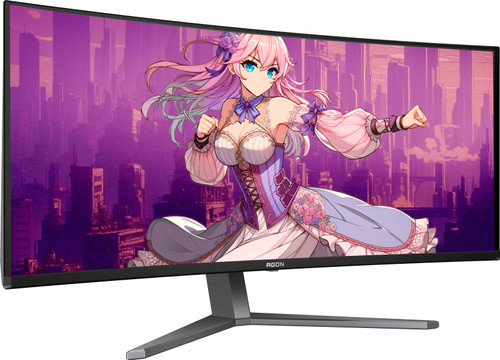 AOC - 34" AG346UCD QD-OLED, WQHD 165hz Gaming Monitor - Black