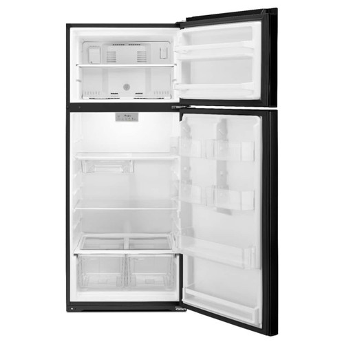 Whirlpool - 18 Cu. Ft. Wide Refrigerator Compatible With The EZ Connect Icemaker Kit - Black
