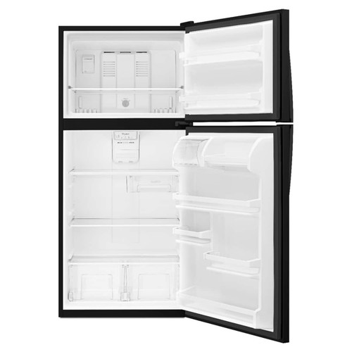 Whirlpool - 18.2 Cu. Ft. Top-Freezer Refrigerator - Black