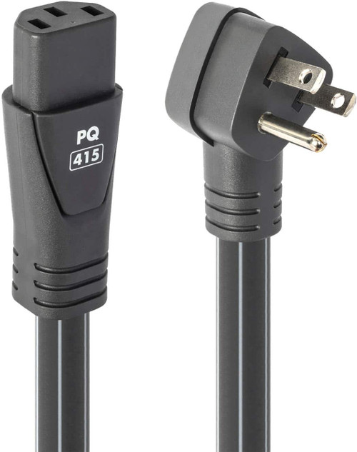 AudioQuest - PowerQuest 505 12-Outlet/Unlimited Joules Non-Sacrificial Surge Protector & Power Conditioner with PQ-715 Power Cable - Black