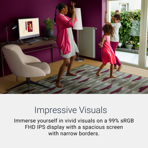 Dell - 24" 2K All-in-One - Intel Core 5 120U 2024 - 16GB Memory - 512GB Storage - White