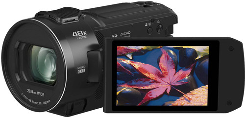 Panasonic - HD 24x Optical Zoom Digital Camcorder - Black