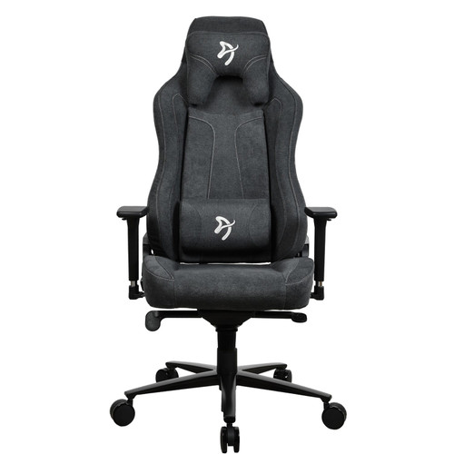 Arozzi - Vernazza Premium Soft Fabric Ergonomic Office/Gaming Chair - Dark Gray
