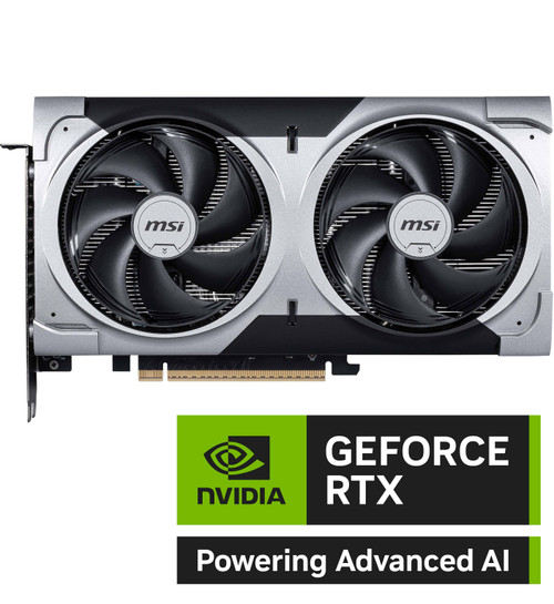 MSI - NVIDIA GeForce RTX 5060 Ti 16G VENTUS 2X PLUS 16GB GDDR7 PCI Express Gen 5 Graphics Card - Black