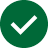 Tick Mark icon in green colour