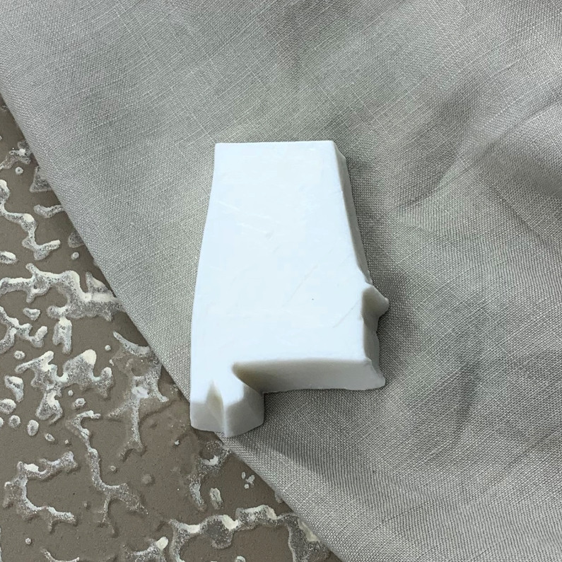 Alabama-shaped shea lavender scented butter soap handmade in Sheffield. A unique Alabama gift with fresh scents—perfect for souvenirs, hostess gifts, and corporate gifting.