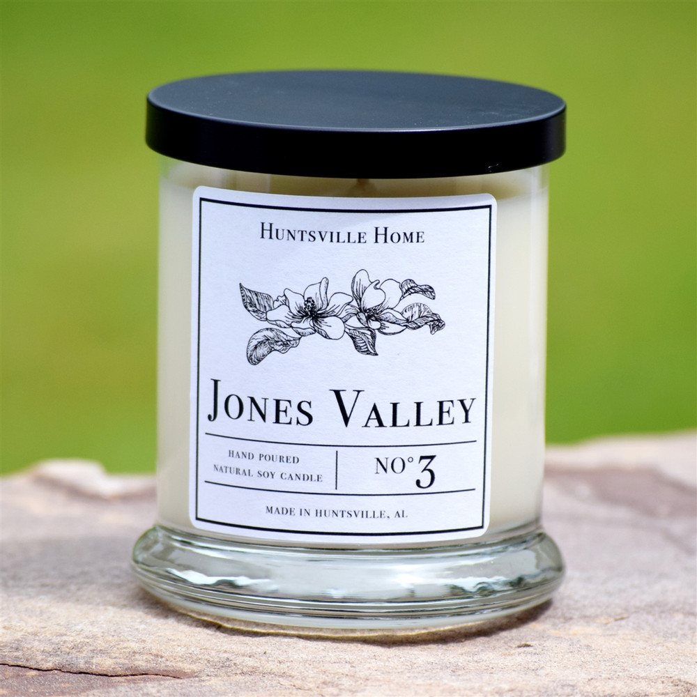 Huntsville Home Soy Candle made in Alabama
Alabama-made soy candle inspired by Huntsville
Rocket City soy candle gift from Alabama
Hand-poured Huntsville, Alabama candle
Premium Alabama home fragrance soy candle