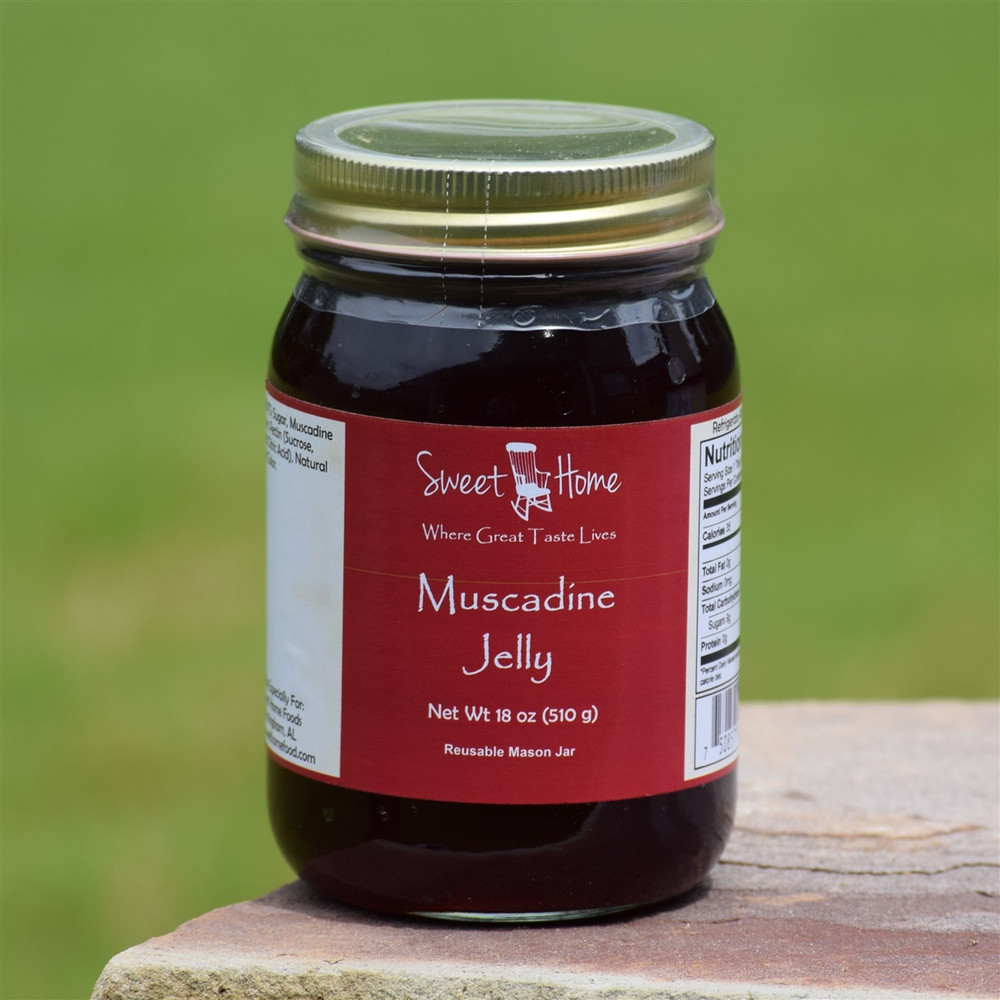 muscadine jelly jar Alabama-made gourmet grape spread Southern gift food muscadine grape preserve Sweet Home Foods Birmingham Alabama