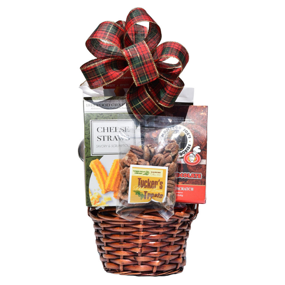 handcrafted alabama Christmas gift basket