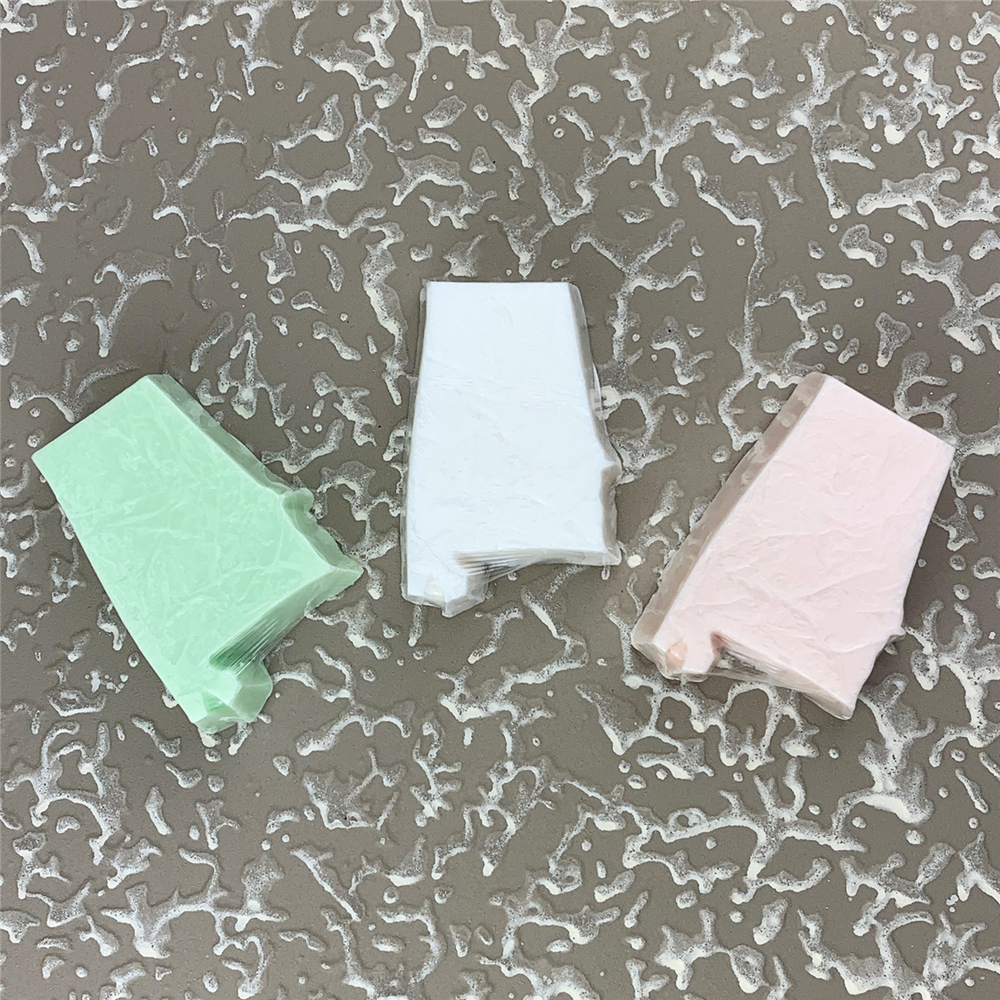 Handmade Alabama-shaped shea butter soap in kiwi cucumber fragrance, artisan crafted in Sheffield, Alabama, for gifts, guest baths, and Southern gift baskets.