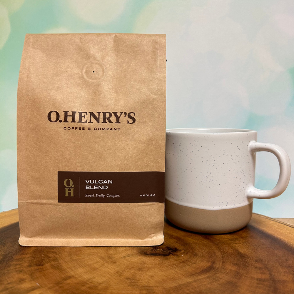 O'Henry's Vulcan Blend Coffee – light roast, caramel and almond notes, Alabama made