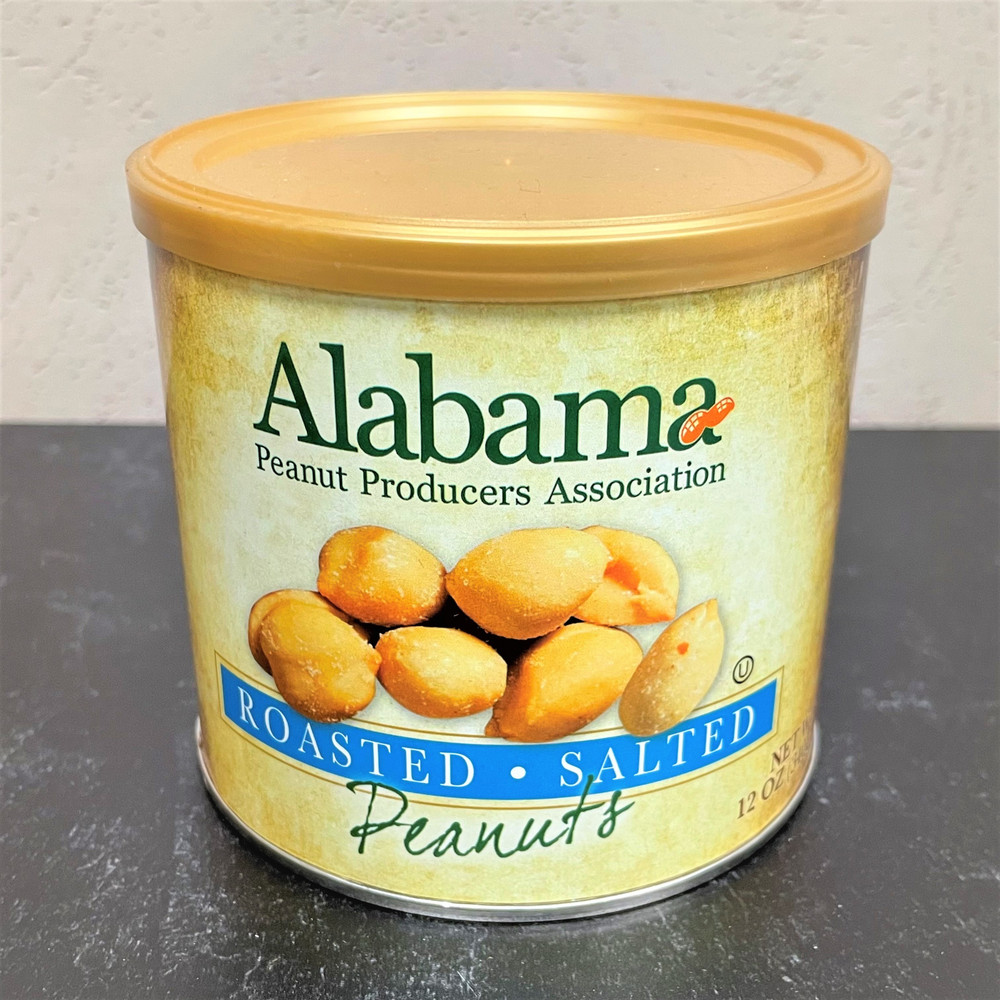 Fresh roasted salted Alabama peanuts from Dothan Alabama in rustic bowl, premium Southern snack, Alabama-made gourmet peanuts, crunchy roasted peanuts gift