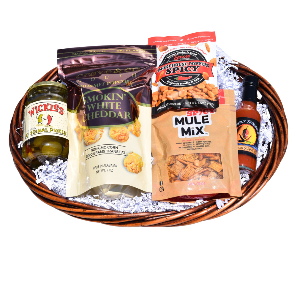 Spicy snacks  and goodies made in Alabama