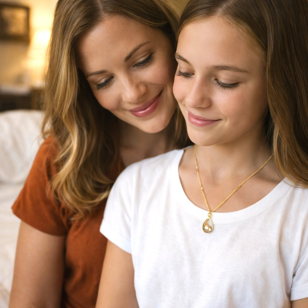 Mustard Seed Necklace - Silver or Gold 18"