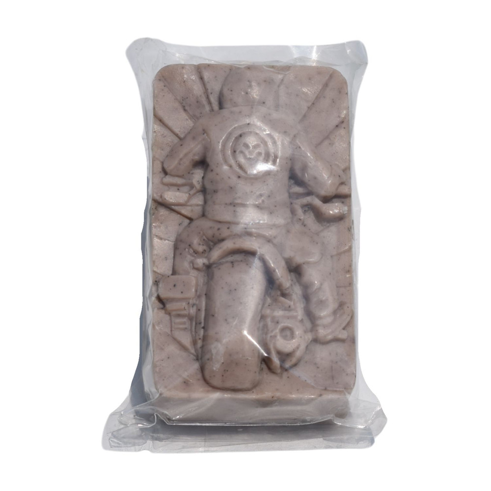 Motorcycle lavender soap handmade in Alabama, unique motorcycle shaped soap gift, lavender bar soap for men, Alabama made bath product