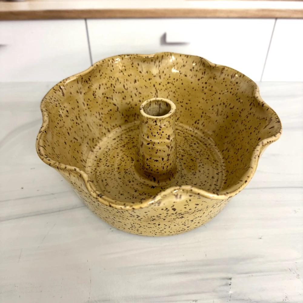 June Bug Pottery Pound Cake Baking Dish