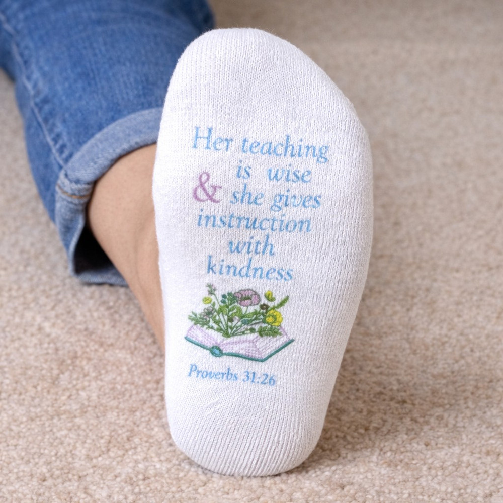 Standing on the Word Socks - Her Teaching is Wise...Prov. 31:26