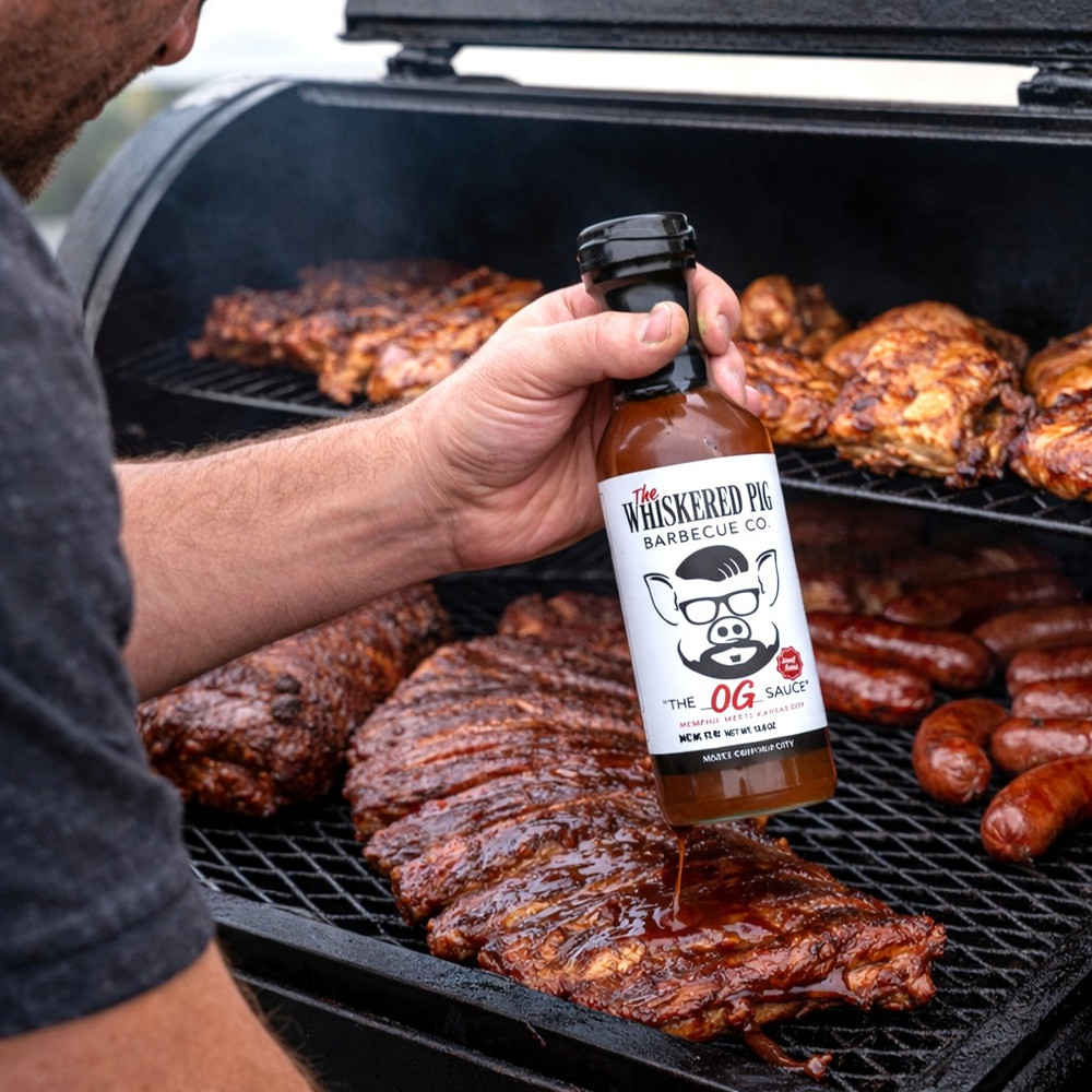 Southern BBQ sauce made in Alabama with smoky, sweet, and tangy flavor. Perfect for grilling, ribs, pulled pork, and gourmet gift giving.