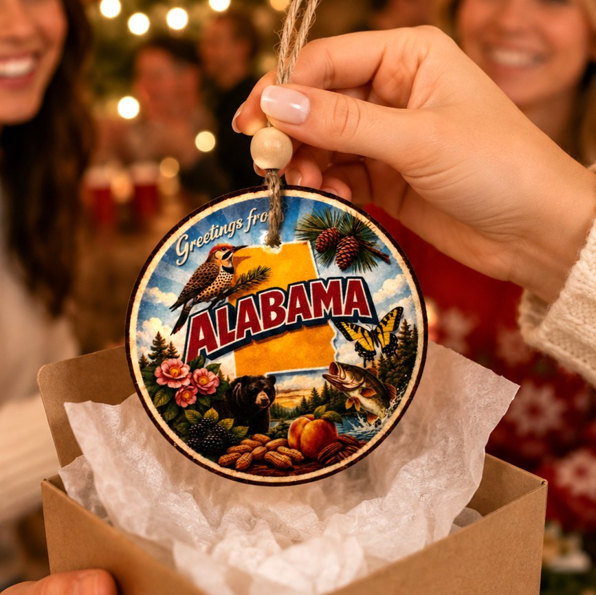 Greetings from Alabama Ornament