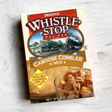 Whistle Stop Caboose Cobbler Mix, Alabama cobbler mix, Southern dessert mix, Irondale Cafe cobbler, apple cobbler mix, peach cobbler mix, made in Alabama baking mix