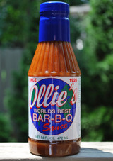 Ollie’s Bar-B-Q Sauce bottle – Alabama vinegar BBQ sauce, Birmingham-made barbecue sauce, Southern BBQ gift product