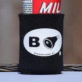 Birmingham “Bham” koozie, insulated drink sleeve, Alabama souvenir, red and blue foam can cooler