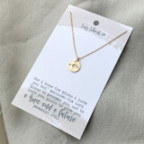 Gold compass necklace with Jeremiah 29:11 card, faith-based jewelry gift for women, inspirational Christian necklace, Alabama Goods