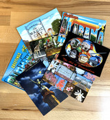 Birmingham Alabama vintage postcard featuring iconic landmarks and city scenes by local photographer