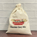 Aunt Bee’z Chocolate Gravy Mix made in Alabama served over warm biscuits