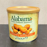 Alabama Honey Roasted Peanuts made in Dothan Alabama with sweet honey glaze and crunchy roasted flavor gourmet Southern snack gift