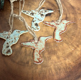 hummingbird ceramic ornament, handcrafted hummingbird ornament, hand-painted bird ornament, Alabama handmade ornament, unique bird gift, hummingbird decoration