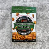 Crispy Smokehouse Poppers crackers with bold salsa seasoning in a 1.5 oz snack bag, Southern-style gourmet snack, perfect for gifting