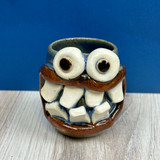 Handmade Alabama stoneware shot glass by Nelson Pottery with food-safe glaze, small ceramic espresso cup, artisan pottery made in Alabama