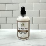 goat milk lotion honey almond body lotion for dry skin, moisturizing natural lotion for soft smooth skin, giftable skincare