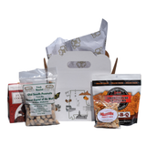 Welcome to Alabama gourmet gift box with Old South peanuts, Smokehouse BBQ crackers, Party Mix, chocolate cookies, and Alabama-themed packaging.